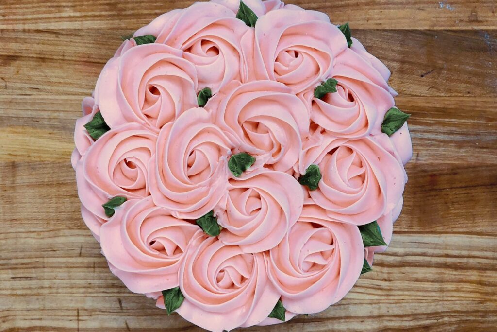 Rosebud Cake, CHOCOLATE with Buttercream