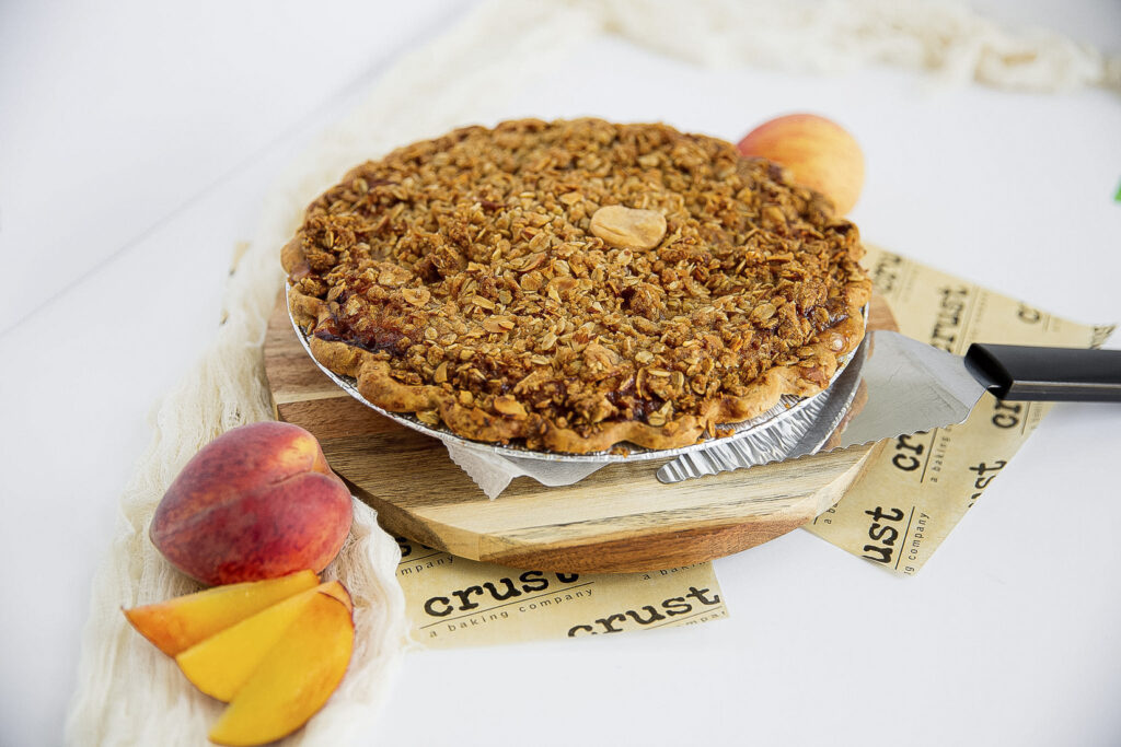 Peach Crumb Pie